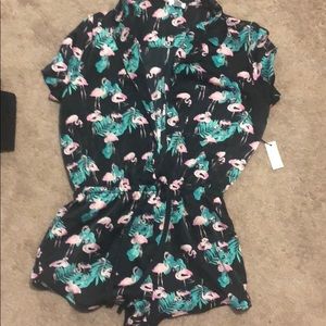 Flamingo nightwear romper